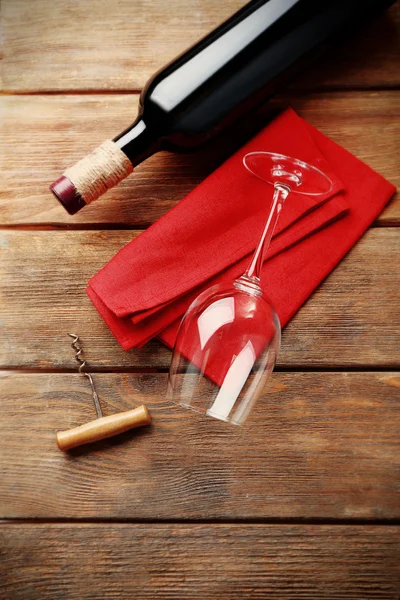 유리 와인 병 — 스톡 사진