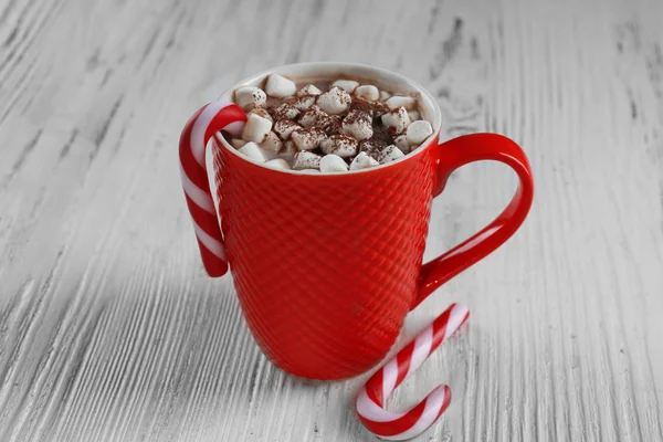 A cup of tasty cocoa and marshmallow — Stock Photo, Image