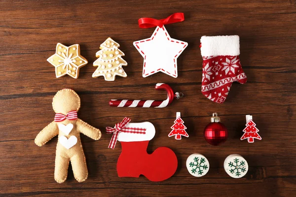 Jul dekoration samling — Stockfoto