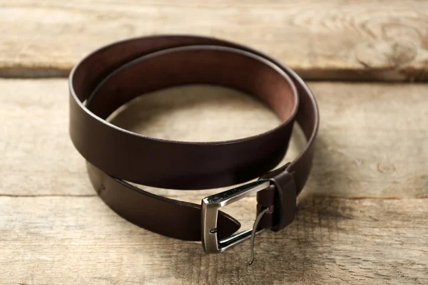 Leather belt with buckle — Stock Photo, Image