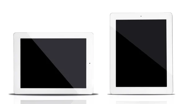Komputer tablet pada warna putih — Stok Foto