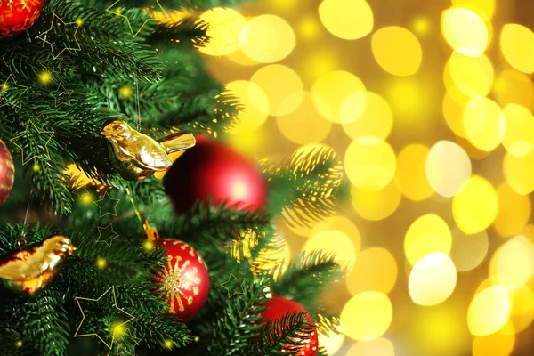 Decorated Christmas tree — Stock Photo, Image