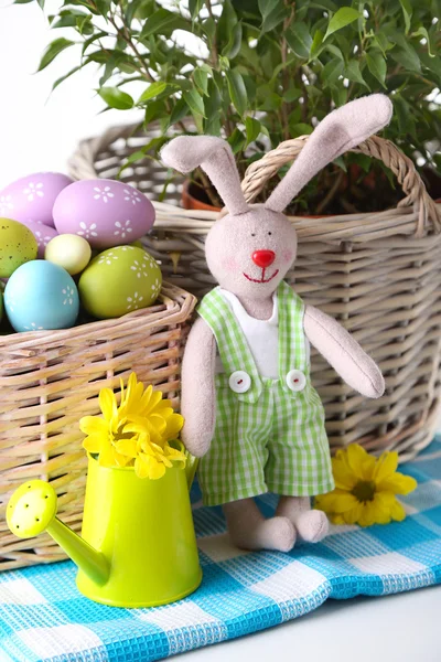 兔子与复活节彩蛋 — 图库照片