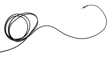 Siyah tel üzerinde beyaz izole