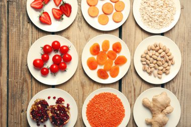 Farklı ürünler üzerinde daireler