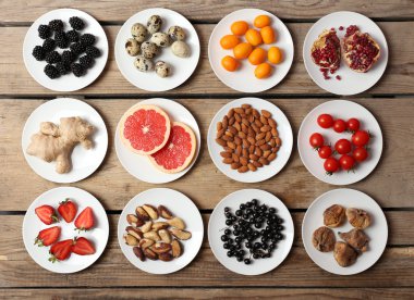 Farklı ürünler üzerinde daireler