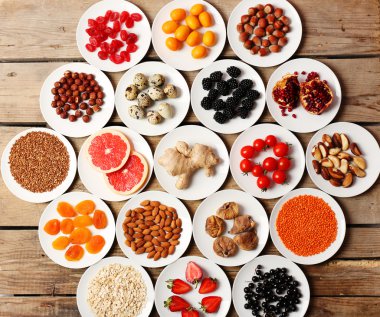 Farklı ürünler üzerinde daireler