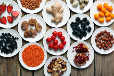 Farklı ürünler üzerinde daireler