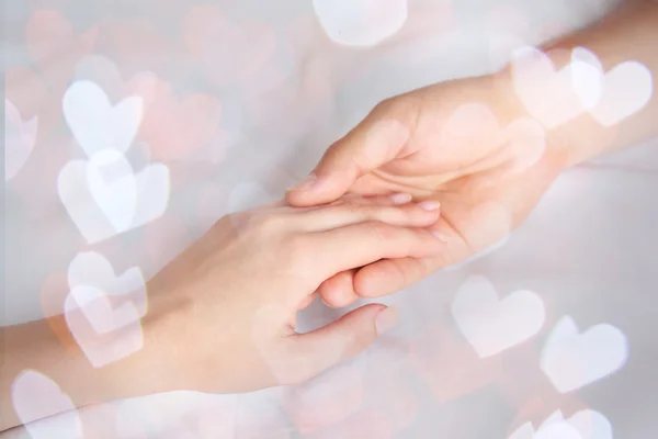 Male and female hands — Stock Photo, Image