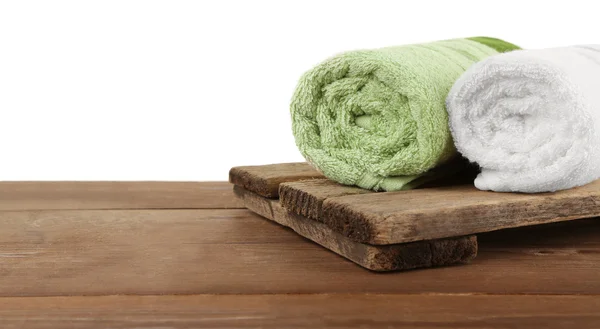 Рулонные банные полотенца — стоковое фото