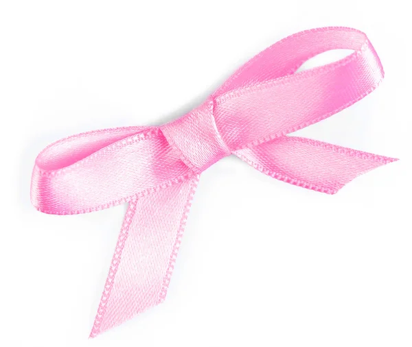 Pink ribbon bow — Stock Photo, Image