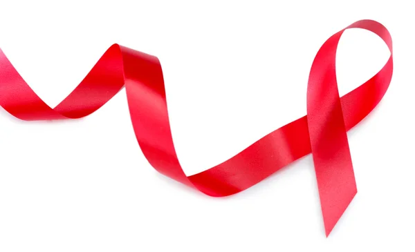 Red ribbon sign — Stock Photo, Image