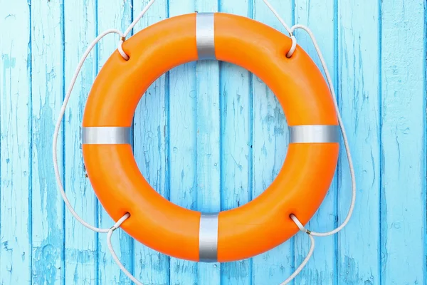 Orange life buoy — Stock Photo, Image