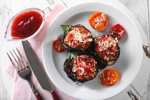 Baked vegetables for breakfast — Stock Photo, Image