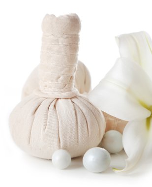 kaplıca tedavisi, beyaz izole güzel kompozisyon