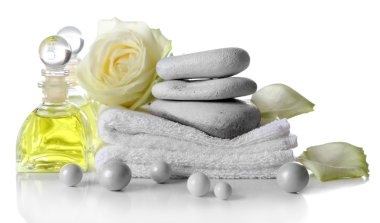 kaplıca tedavisi, beyaz izole güzel kompozisyon