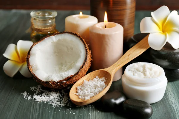 Spa coconut produkter — Stockfoto