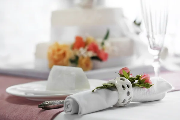 Hermosa mesa servida para boda —  Fotos de Stock