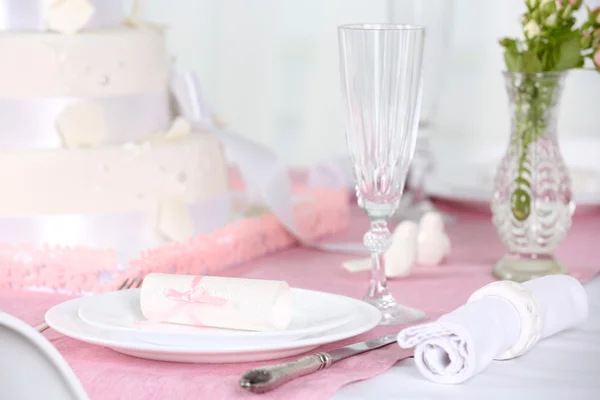 Beautiful served table for wedding — Stock Photo, Image