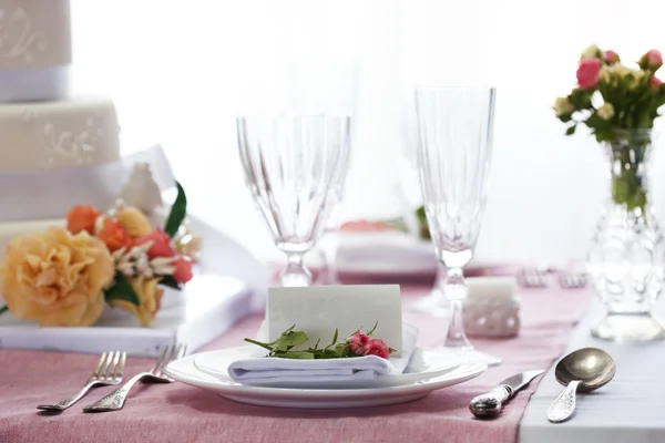 Beautiful served table for wedding — Stock Photo, Image