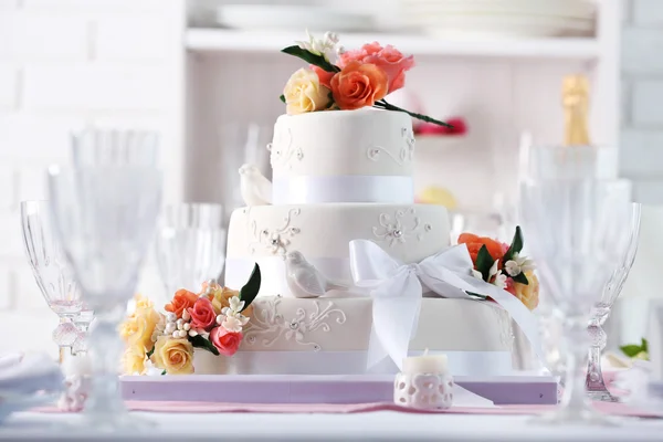 Beautiful served table for wedding — Stock Photo, Image