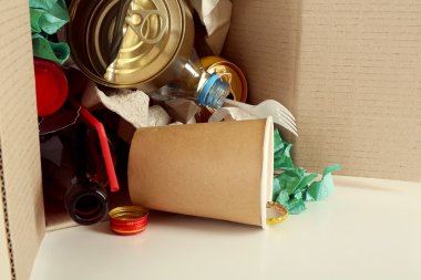 çöp, yığını yakın çekim