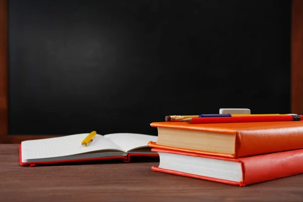 School equipment on desk — Stock Photo, Image