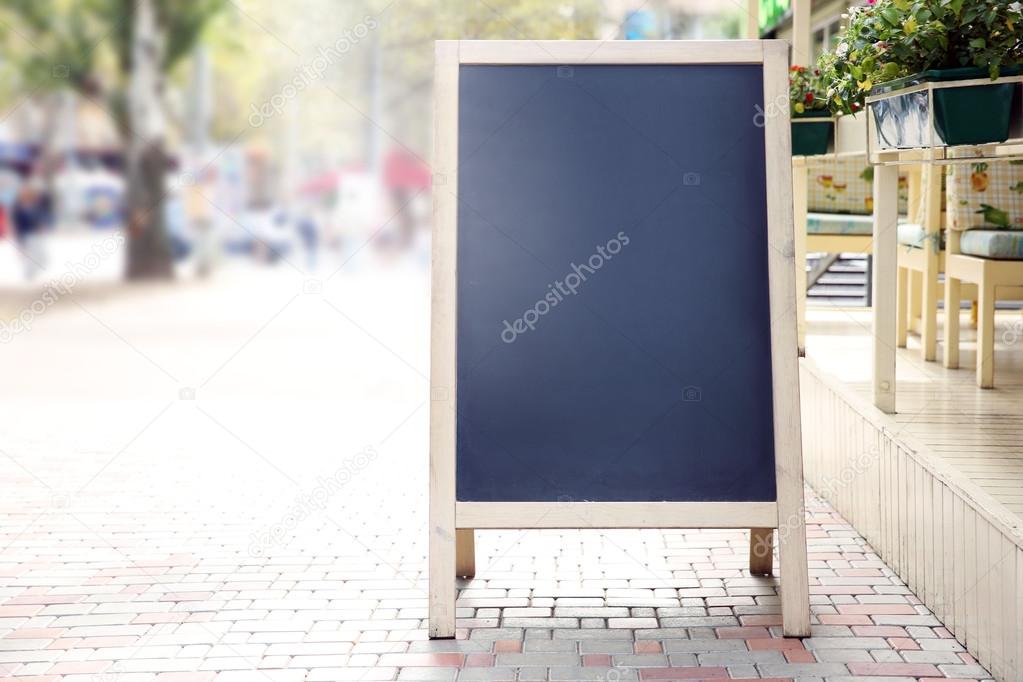 Blank Signboard on the street