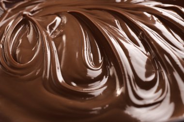 Arka plan erimiş sütlü çikolata, yakın çekim