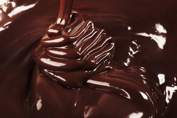 Chocolate delicioso derretido — Fotografia de Stock
