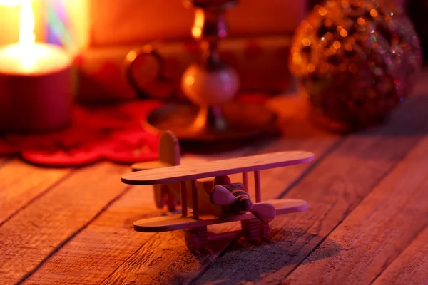 wooden helicopter toy