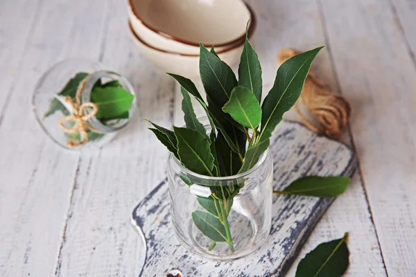 Fresh bay leaves — Stock Photo, Image