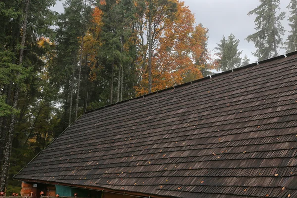 Casa techo de madera —  Fotos de Stock