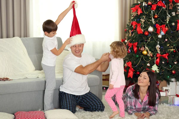 Christmas family portrait — Stock Photo, Image