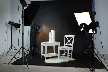 Modern iç ile fotoğraf stüdyosu