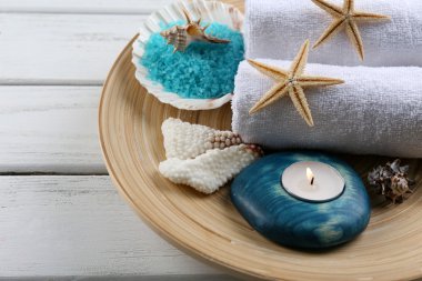 Deniz tarzı spa kompozisyon