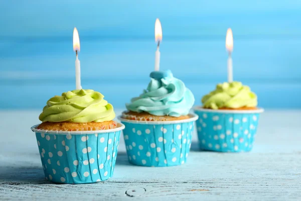 Decorated Tasty cupcakes — Stock Photo, Image