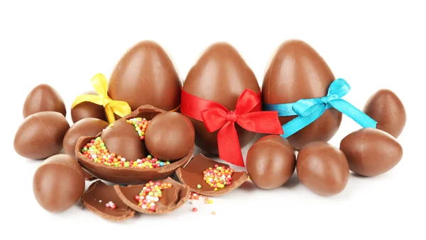 Chocolate Easter eggs — Stock Photo, Image