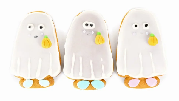 Biscoitos fantasma halloween — Fotografia de Stock