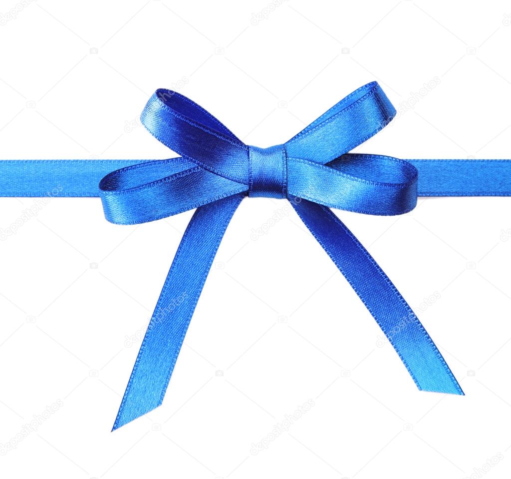 Dark blue ribbon bow Stock Photo by ©belchonock 91711820