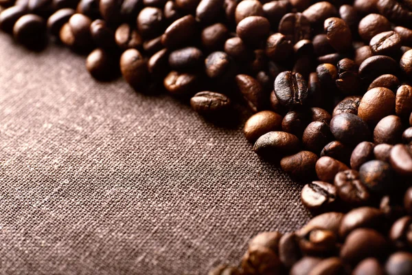 Roasted coffee grains — Stock Photo, Image