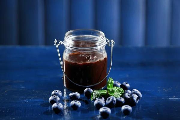 Chocolate dessert in glass — Stock Photo, Image