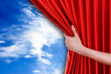 el perde üzerinde sky açılır 