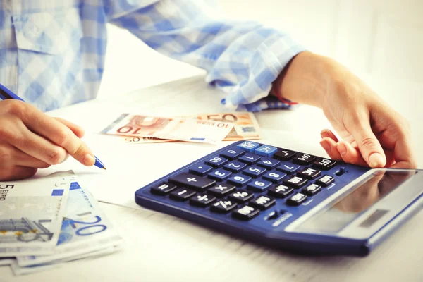 Accounting concept.Analyzing finance report — Stock Photo, Image