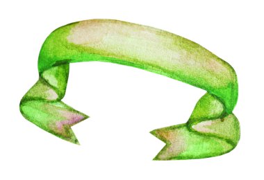 El boyalı şerit renkli izole