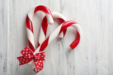 Noel şekerler tablo yakın çekim üzerinde