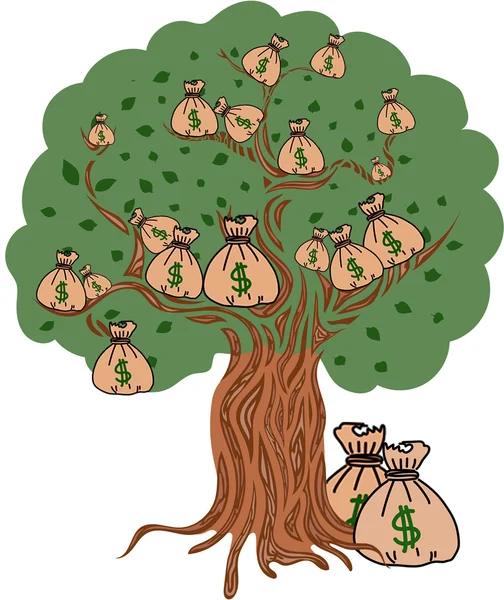 Money concept with tree — Stock Photo, Image