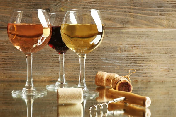 Composizione di bicchieri di vino — Foto Stock