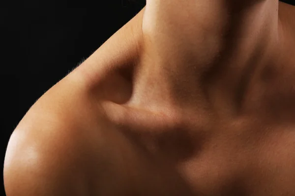 Vista no pescoço da mulher — Fotografia de Stock