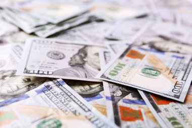 Birçok yüz dolar nakit para arka plan olarak